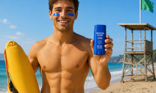Pourquoi les surfeurs utilisent une crème solaire de couleur bleue ?