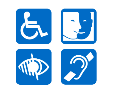 icône accessibilité personne en situation de handicap