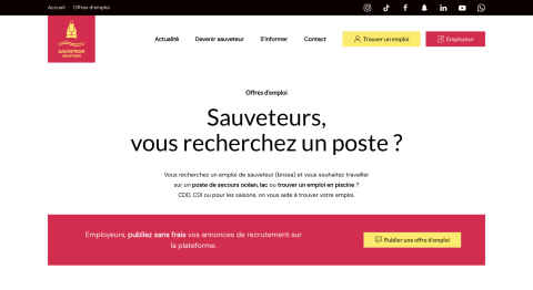 site internet de sauveteur-aquatique.fr